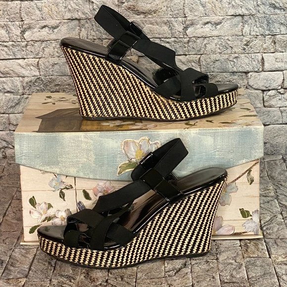 Charles David Shoes - Charles by Charles David Espadrille Wedge Sandals - Size 7